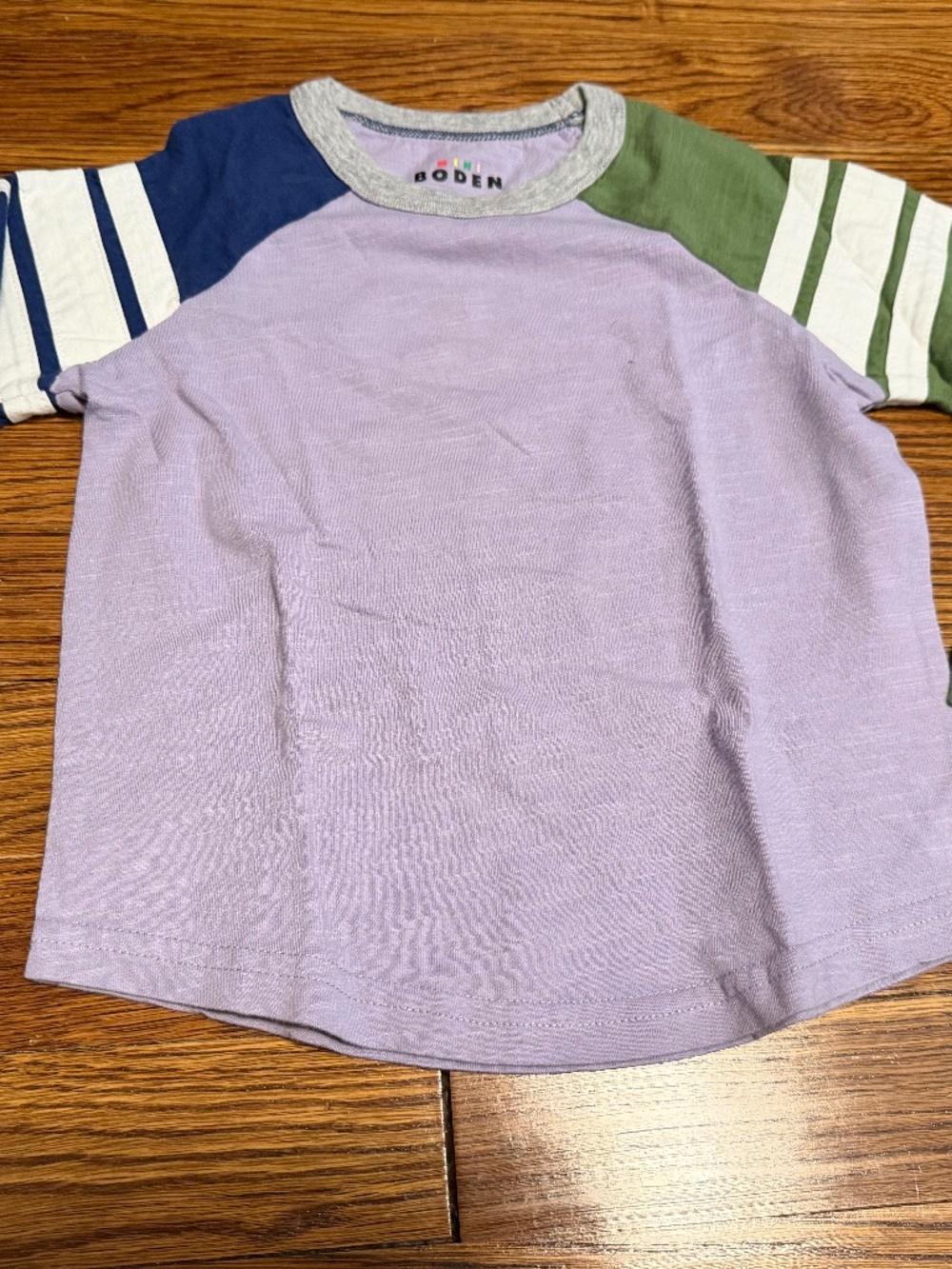 Mini Boden Multicolored Baseball Tee Size 2-3Y
